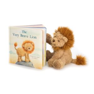 The Very Brave Lion BOOK & FUDDLEWUDDLE LION Medium