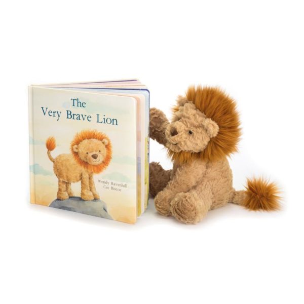 The Very Brave Lion BOOK & FUDDLEWUDDLE LION Medium