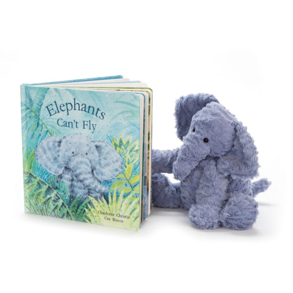 Elephants Can't Fly BOOK & FUDDLEWUDDLE ELEPHANT Medium