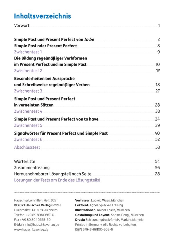 Simple Past & Present Perfect (Übungsheft) – Bild 2