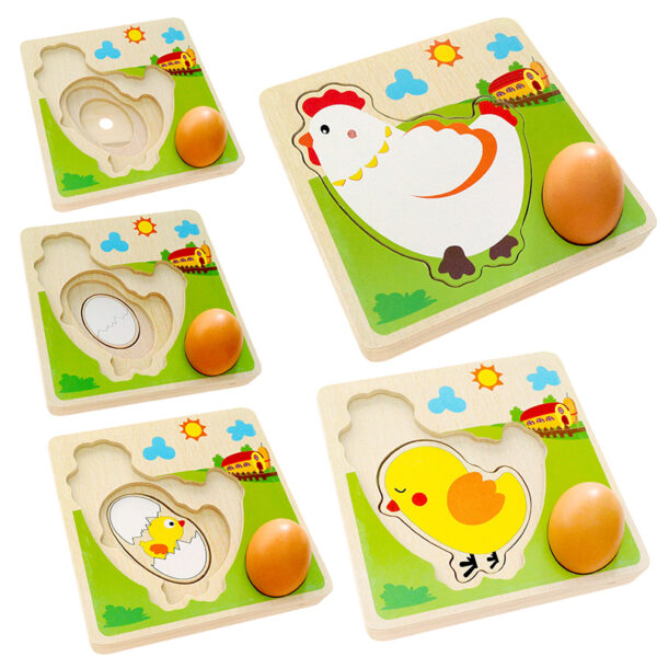 Lernspielzeug - 3 D Puzzle Huhn – Bild 2
