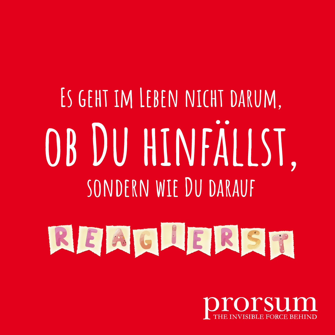 Mindset 1 ES GEHT IM LEBEN NICHT DARUM, OB DU HINFALLST, SONDERN WIE DU DARAUF REAGIERST